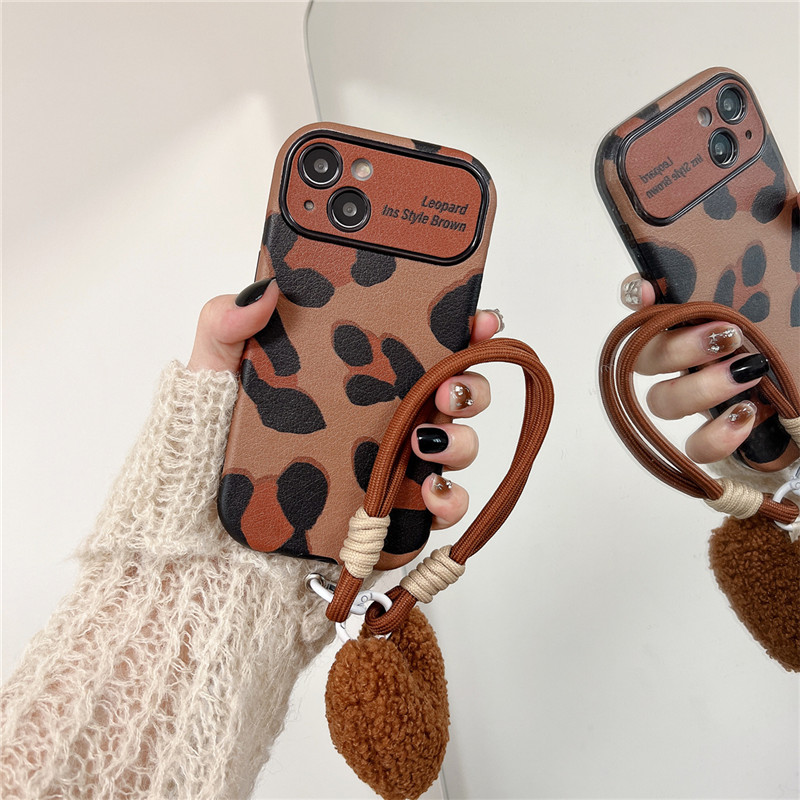 Leopard Print Love Pendant Case