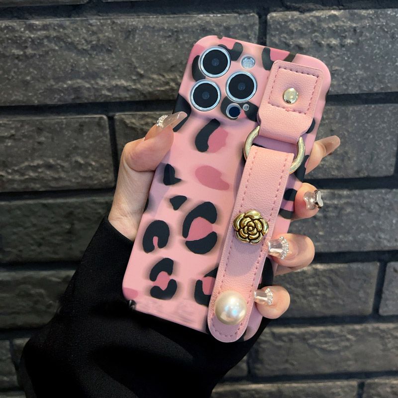 Pink Leopard Wristband Case