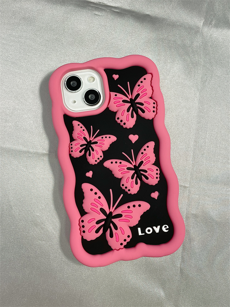 Rose Red 3D Butterfly Case