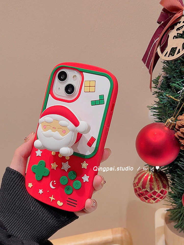 Cute 3D Santa Stand Case