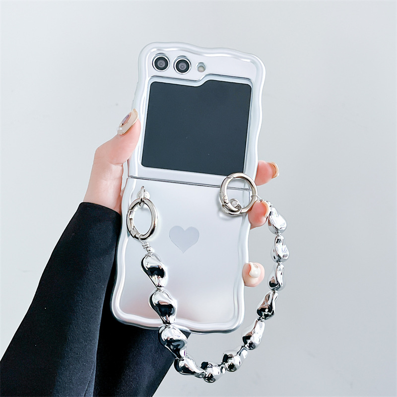  Electroplated Love Chain Wave Case for Galaxy Z Flip