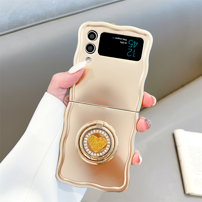 Electroplated Multi-Function Ring Stand Case for Galaxy Z Flip