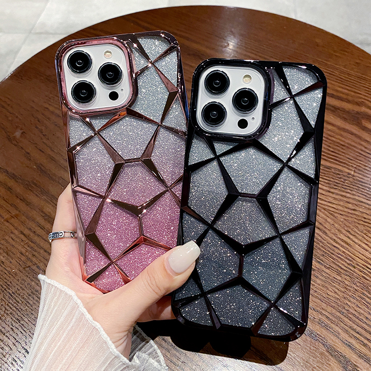 Gradient Glitter Plating 3D Case