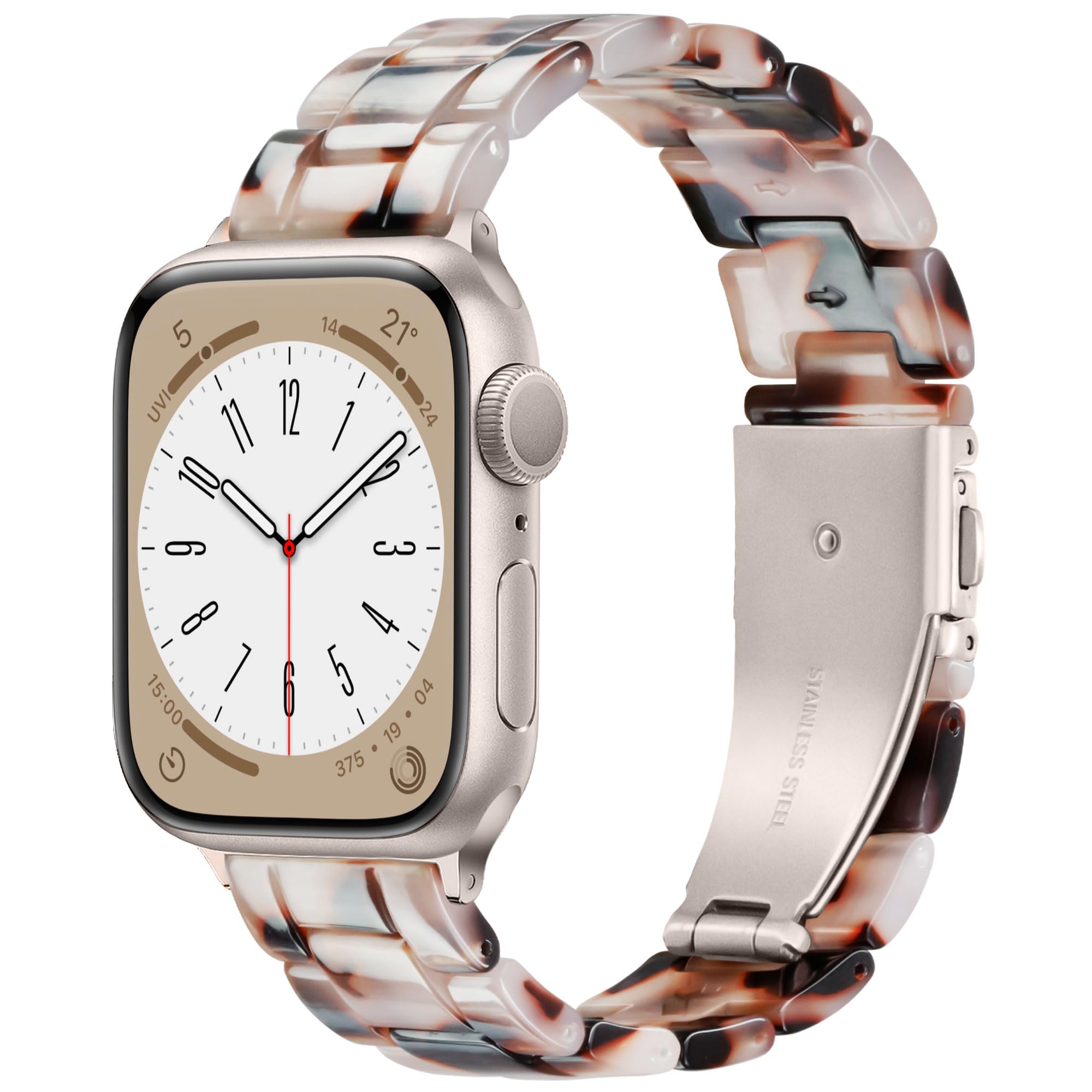 Tortoiseshell Brown Light Resin Band