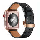 Black Leather Rose Gold Hardware