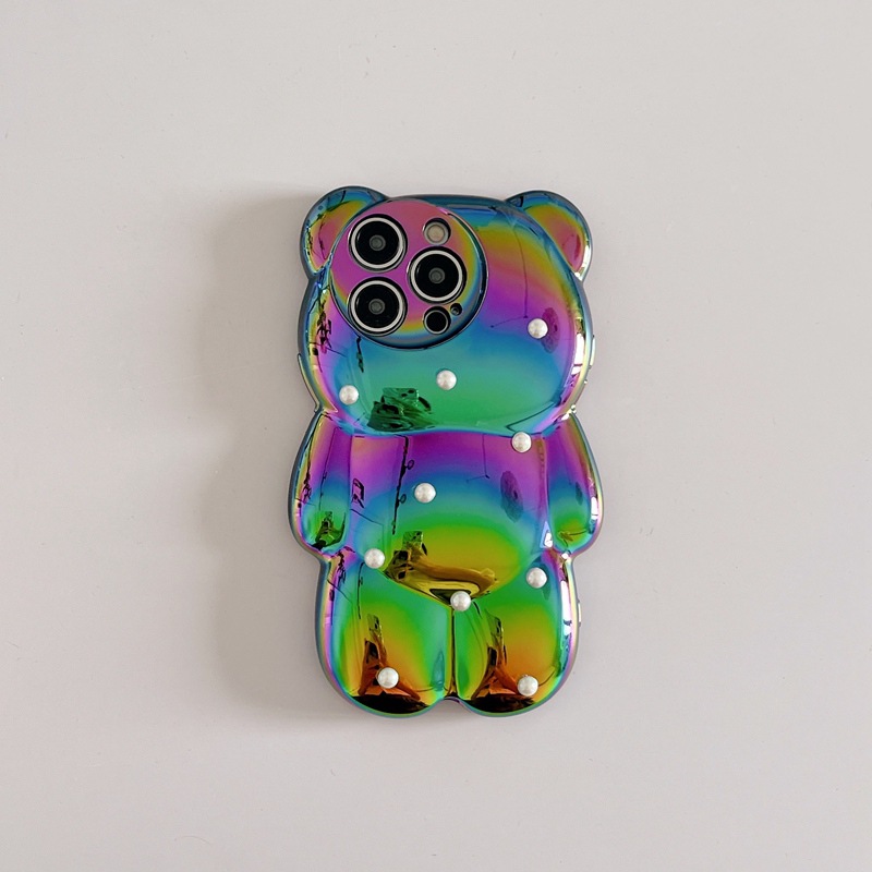 Cute Laser Pearl Bear Case