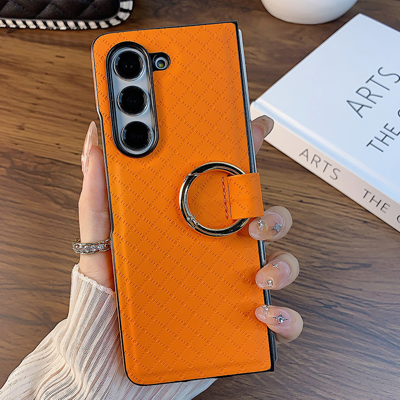 Leather Ring Galaxy Z Fold Case