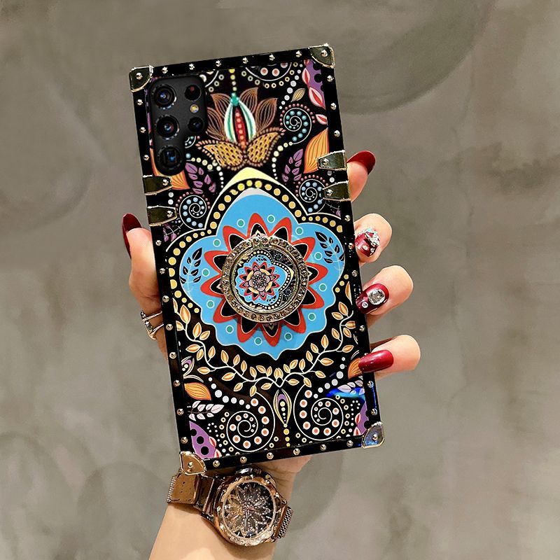 Colorful Totem Ring Stand Case for Samsung