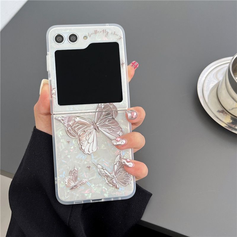 Shell Pattern Butterfly Case for Galaxy Z Flip