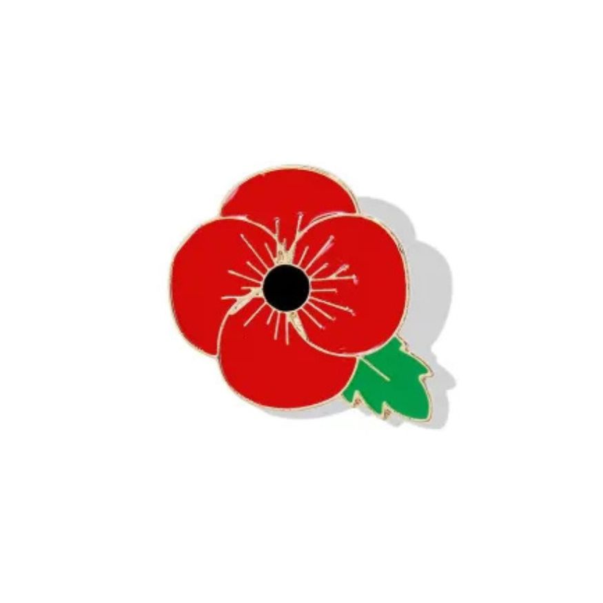 Lest We Forget Red Poppy Brooch