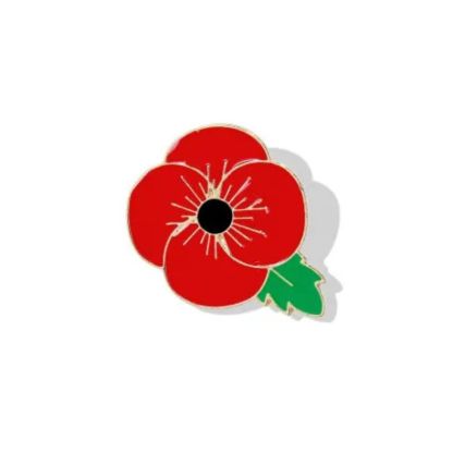 Lest We Forget Red Poppy Brooch