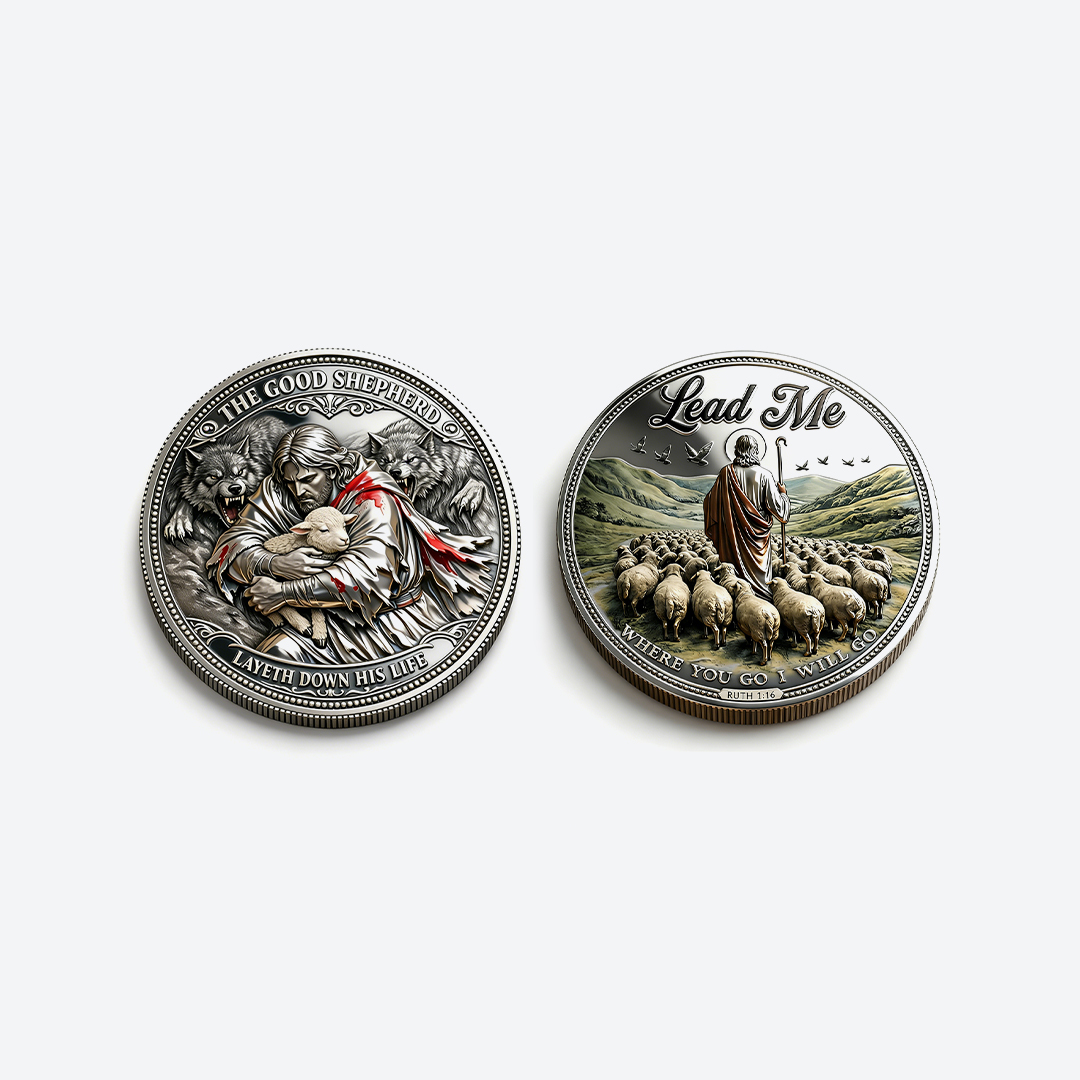 “The Good Shepherd – Lead Me” Faith Commemorative Coin ✝️🐑