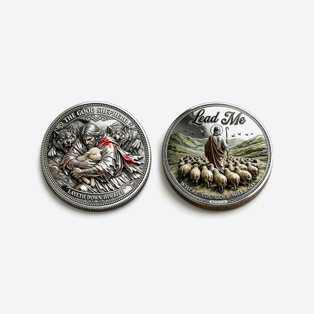 “The Good Shepherd – Lead Me” Faith Commemorative Coin ✝️🐑