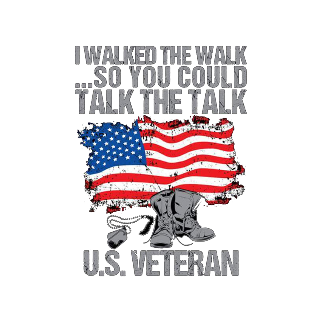 I Walked the Walk Veterans Stickers-Memorial Day Sticker