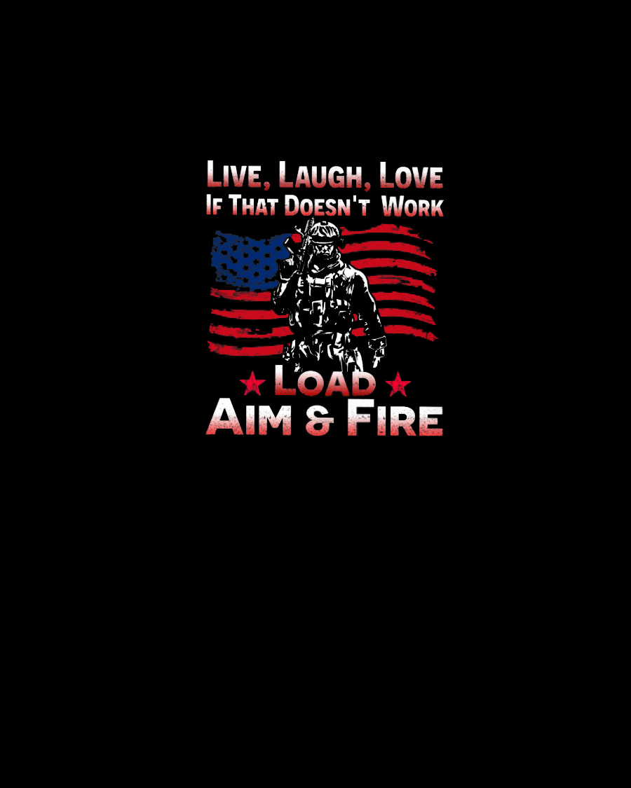 Live Laugh Love Veterans Stickers-Memorial Day Sticker