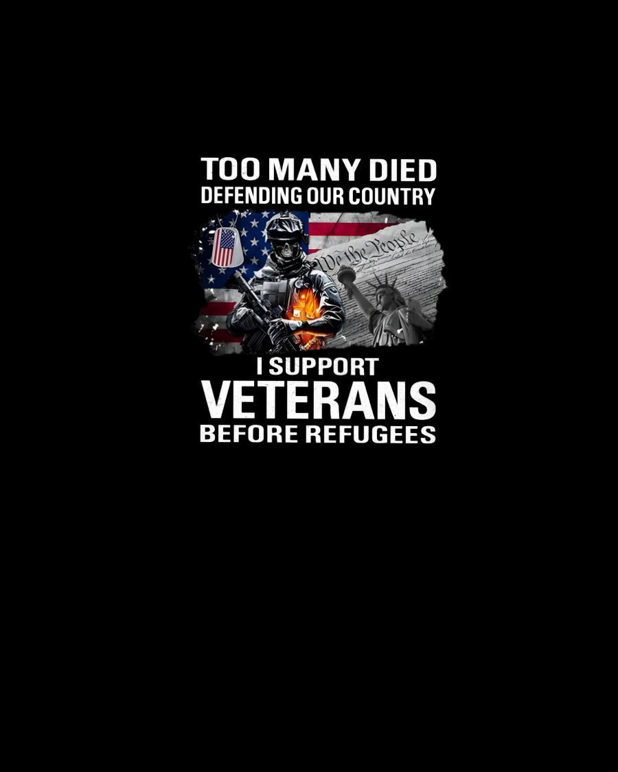 Too Many Died Defending Our Country Veterans Stickers-Memorial Day Sticker