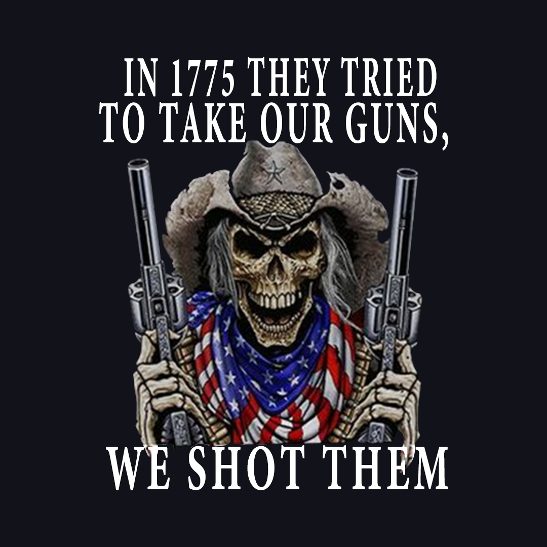 In 1775 We Shot Them Veterans Stickers-Independence Day Sticker
