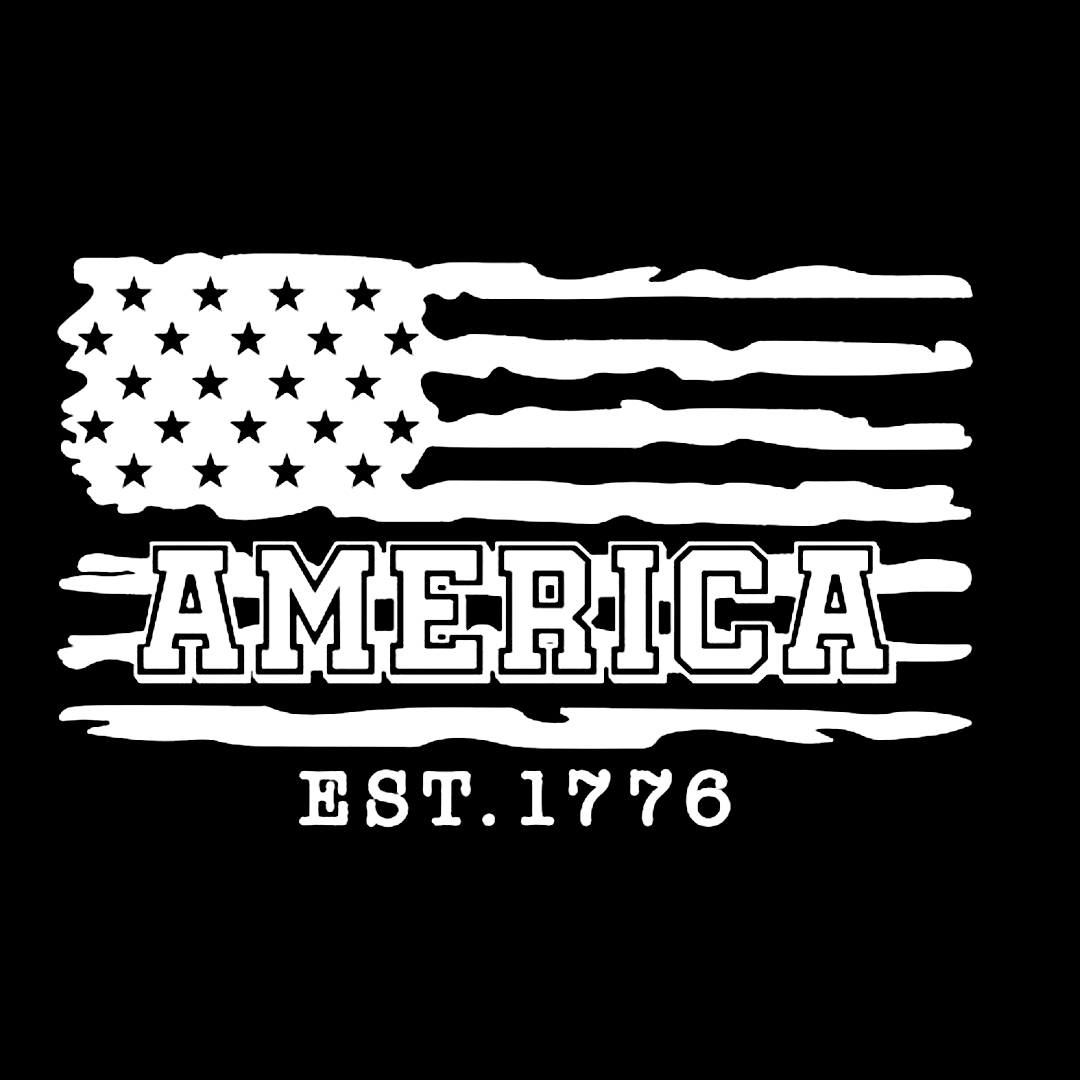 AMERICA EST. 1776 Veterans Stickers-Independence Day Sticker