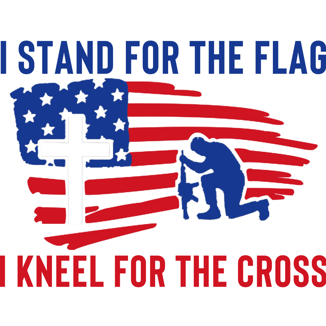 I Kneel For The Cross Veterans Stickers