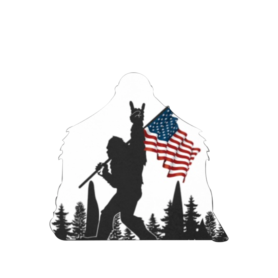 Bigfoot Is More Believable Veterans Stickers-Independence Day Sticker