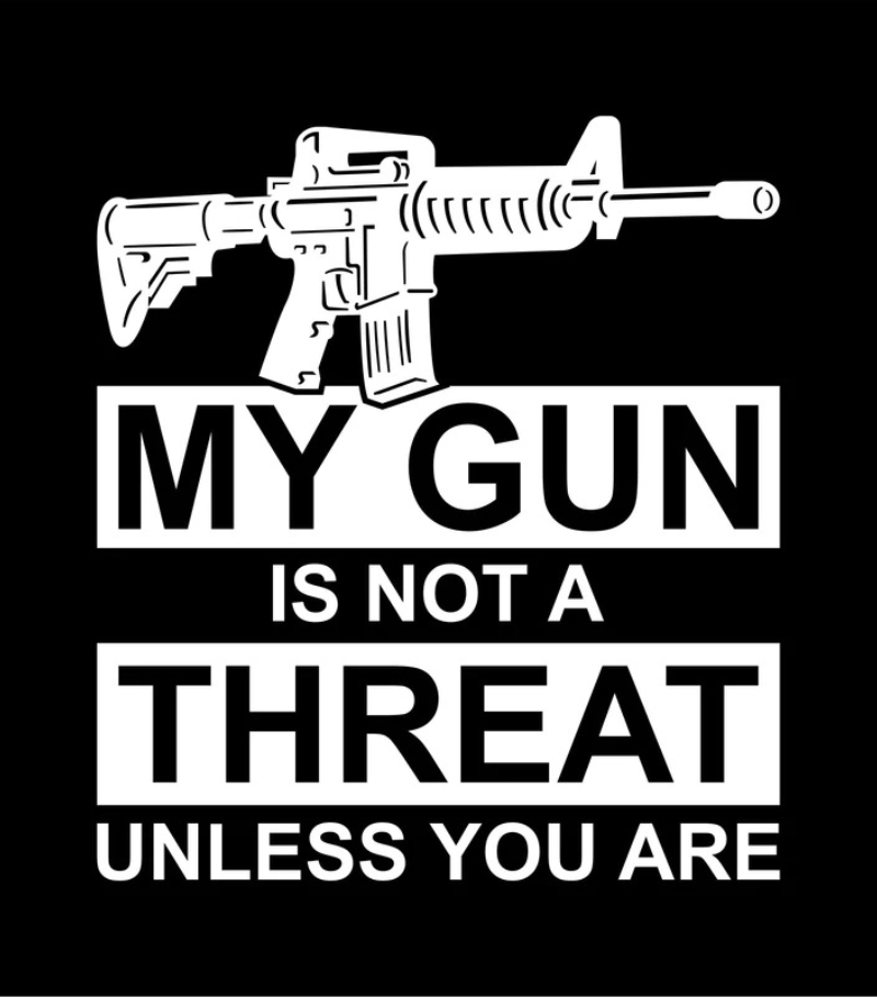 My Gun Is Not a Threat - Unless You Are