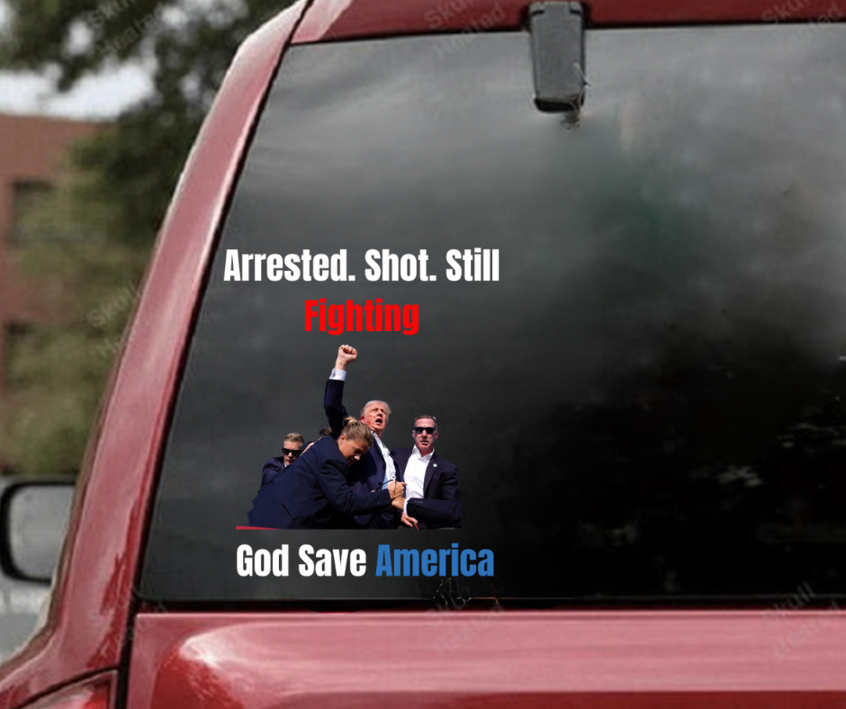 God Save America-Car Sticker