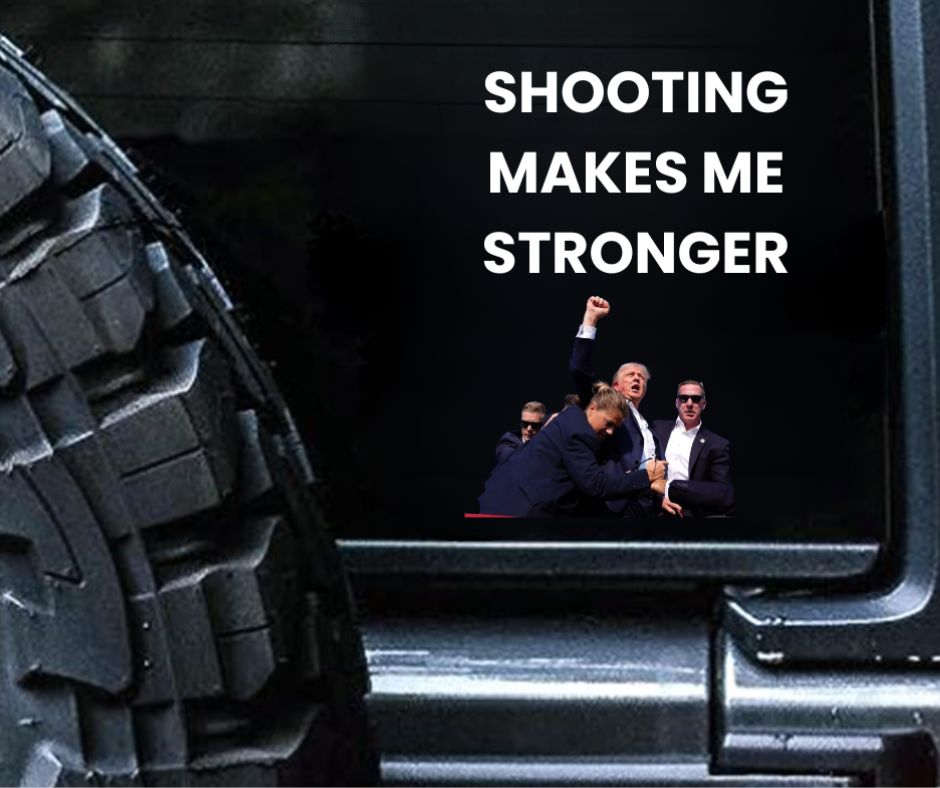 Shooting Makes Me Stronger-Car Sticker