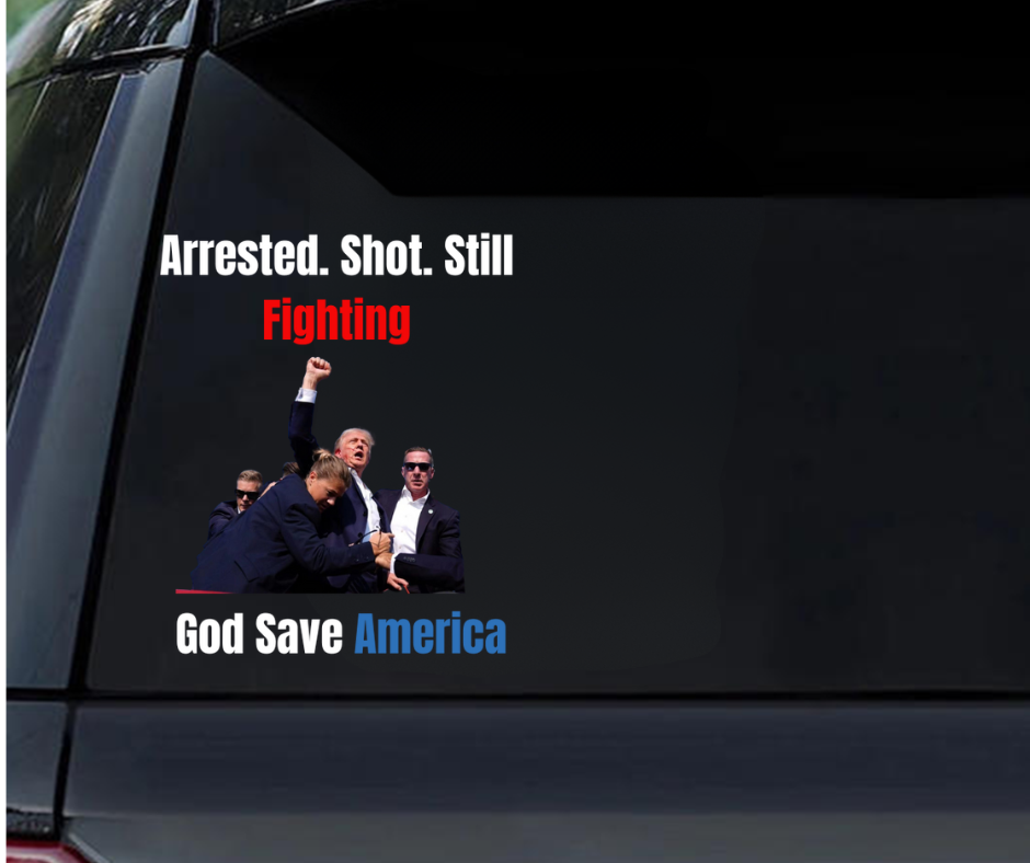 God Save America-Car Sticker