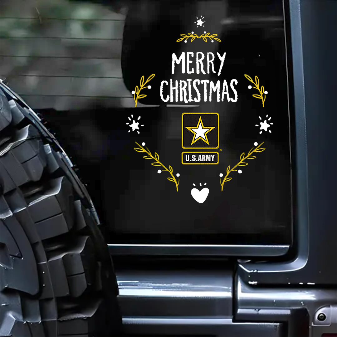 US Army Xmas Veteran Sticker