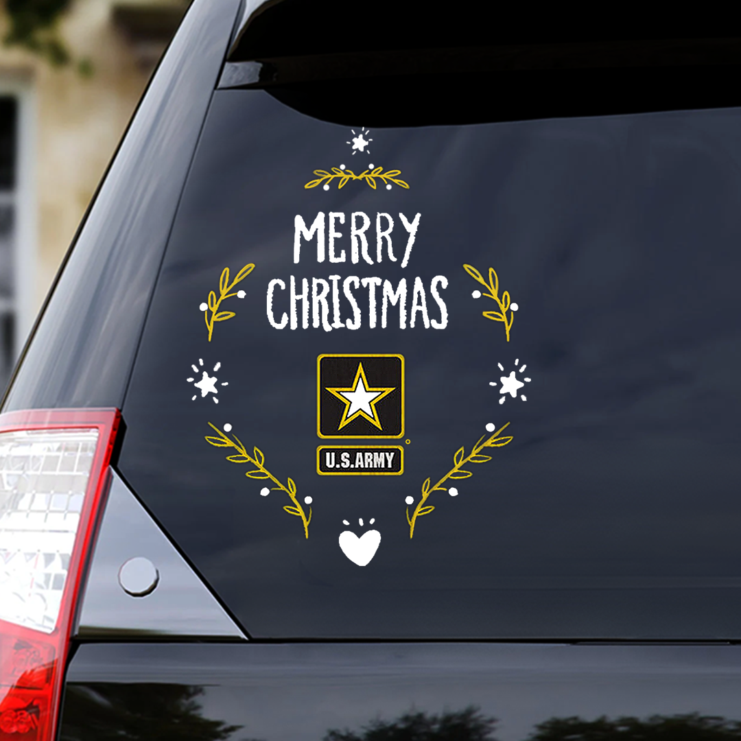 US Army Xmas Veteran Sticker