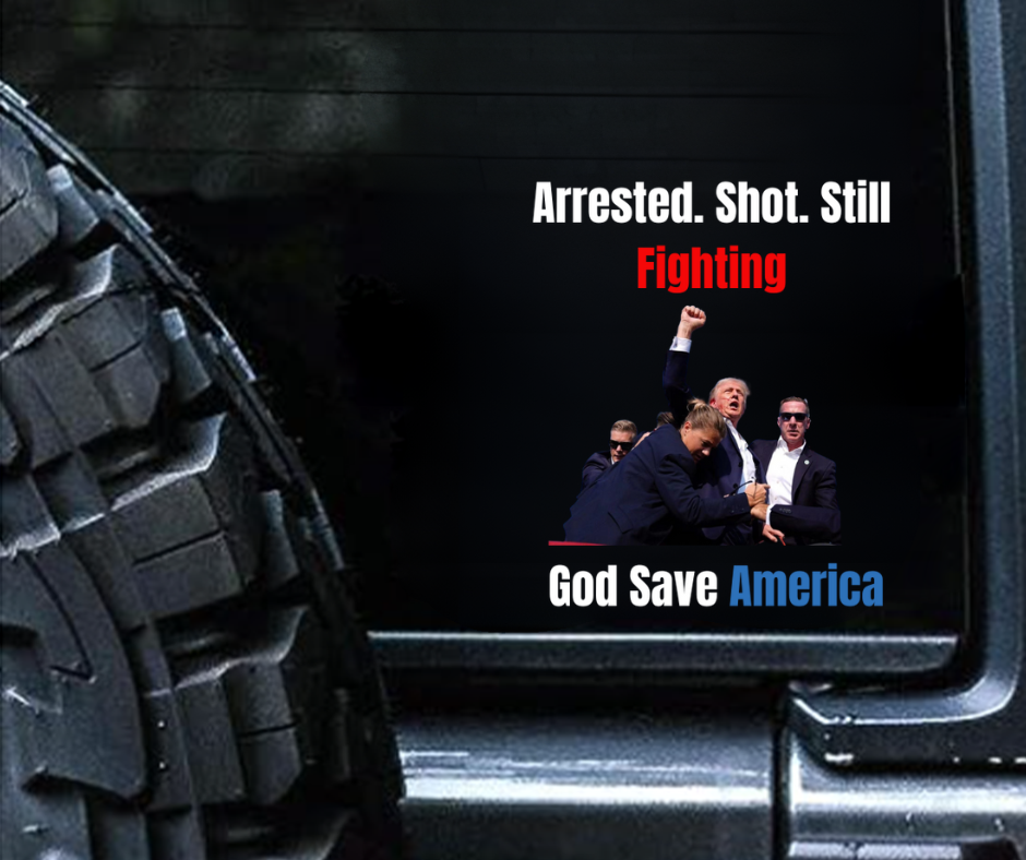 God Save America-Car Sticker