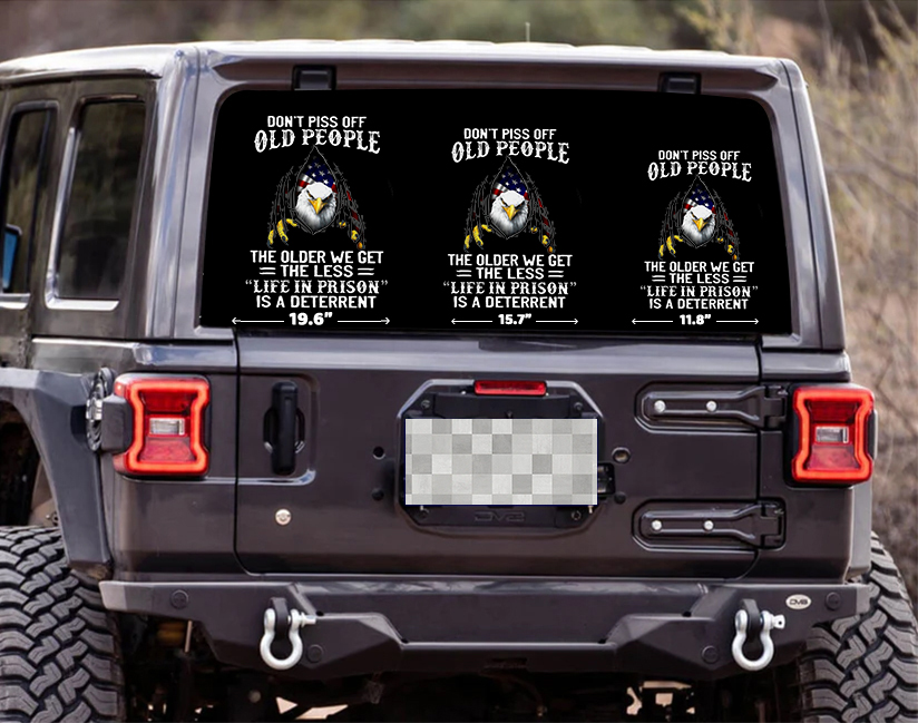 Don‘t Piss Off Old People Veterans Stickers-Memorial Day Sticker