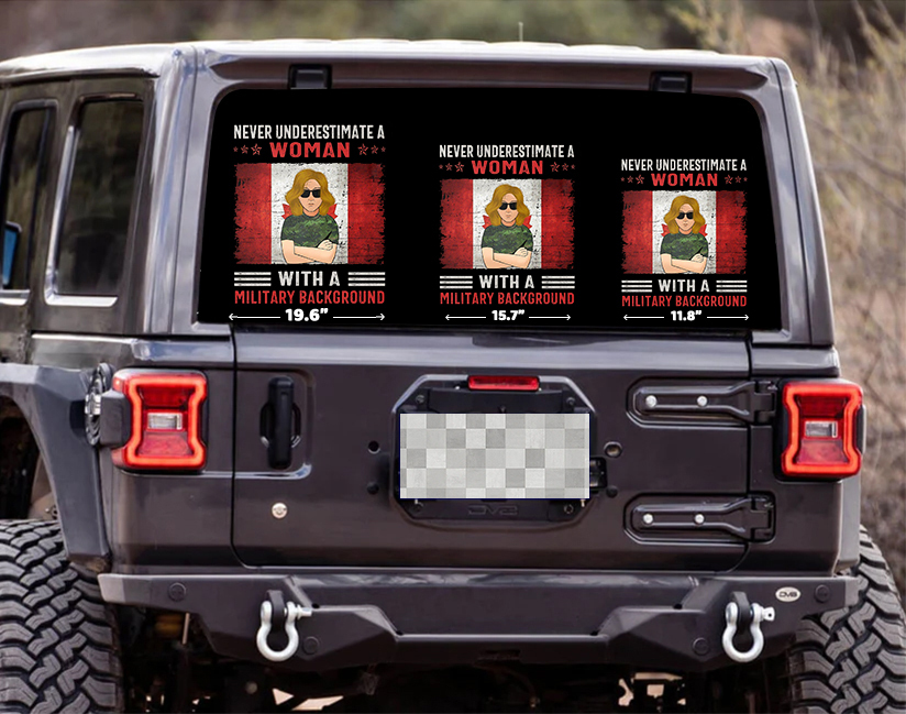 Never Underestimate A Woman Stickers-Canada Day Sticker