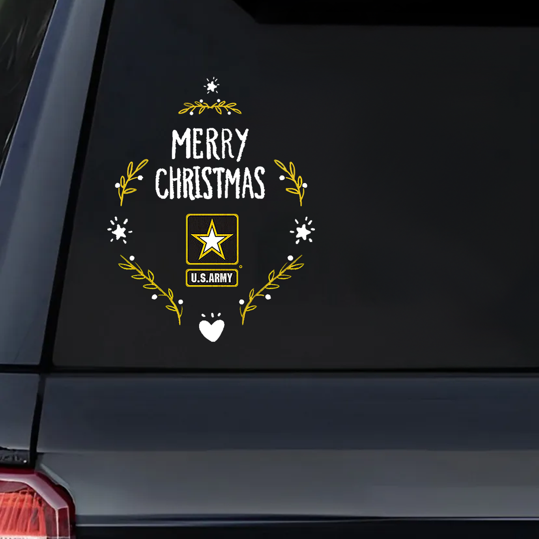 US Army Xmas Veteran Sticker