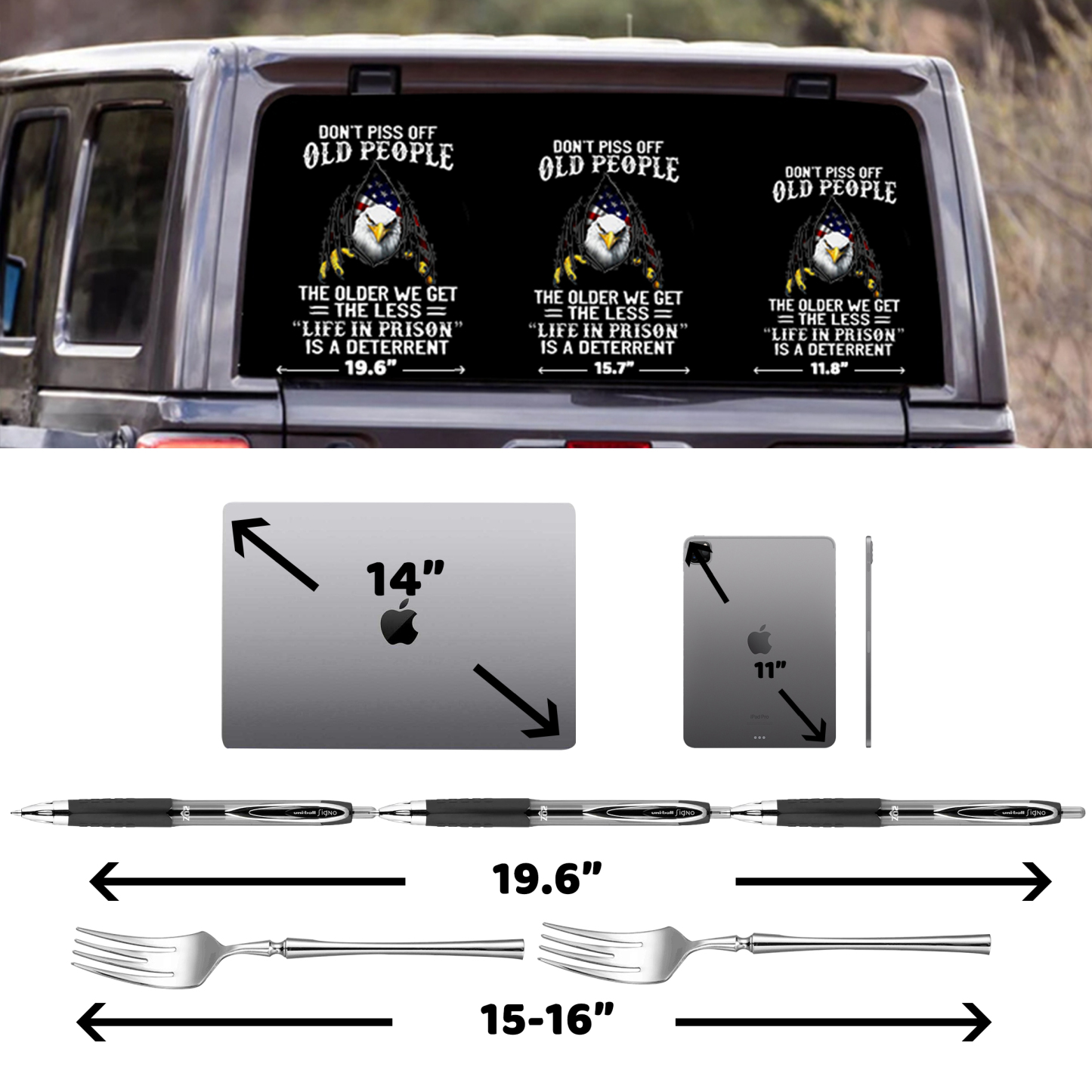 Don‘t Piss Off Old People Veterans Stickers-Memorial Day Sticker