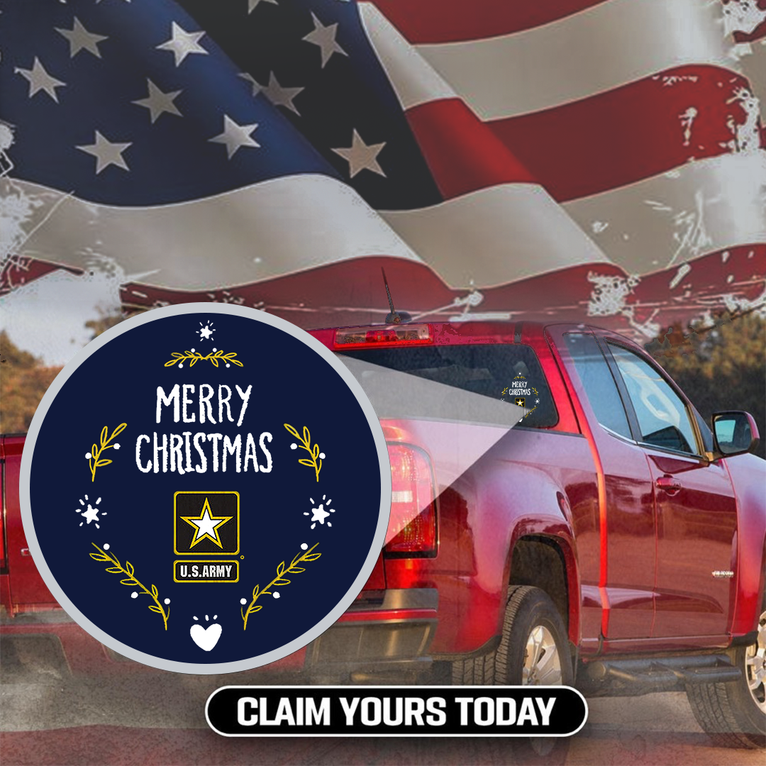 US Army Xmas Veteran Sticker
