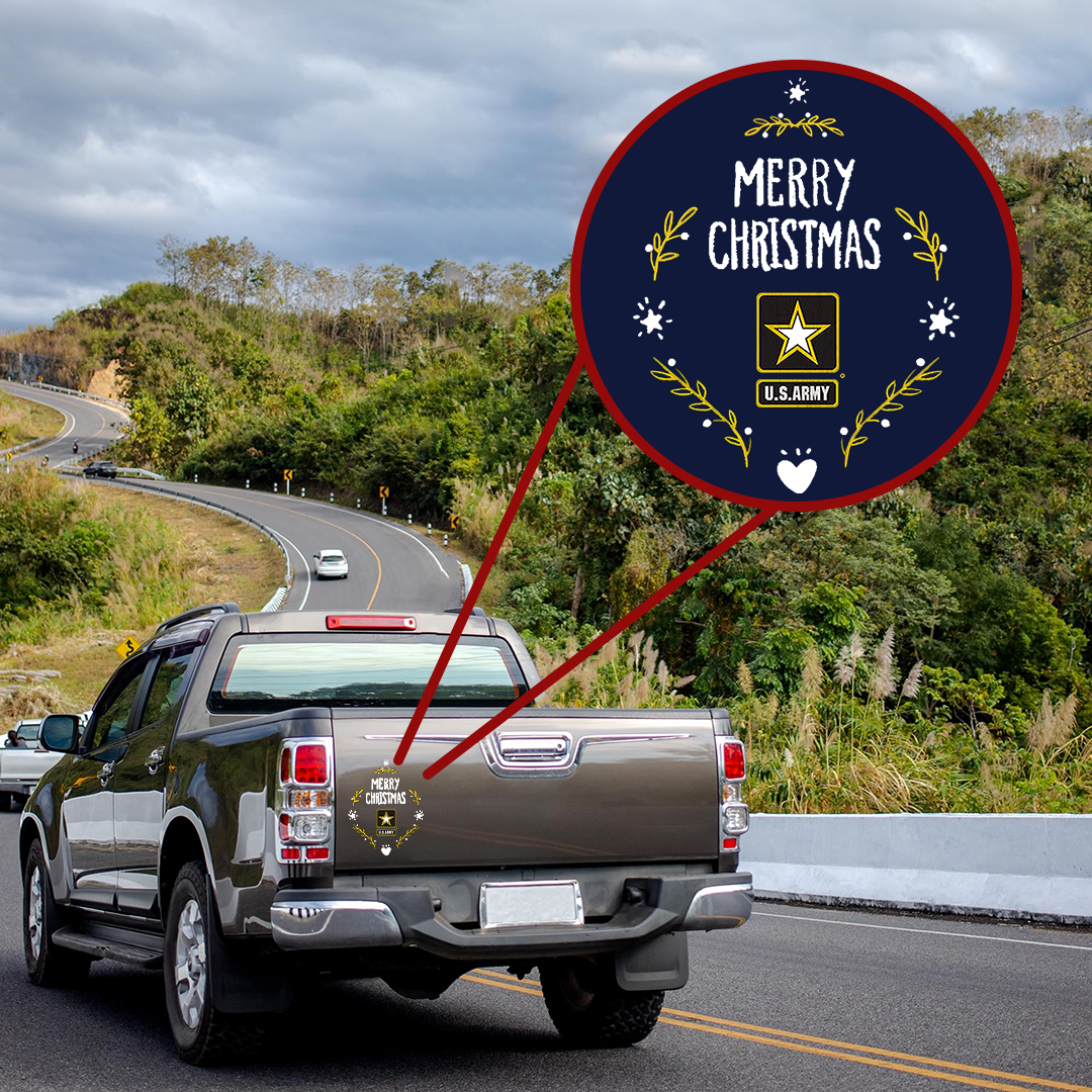 US Army Xmas Veteran Sticker