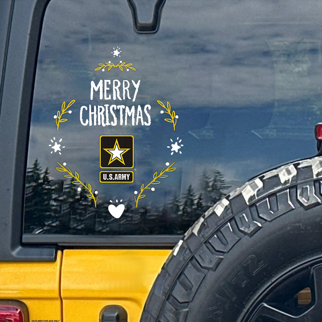 US Army Xmas Veteran Sticker