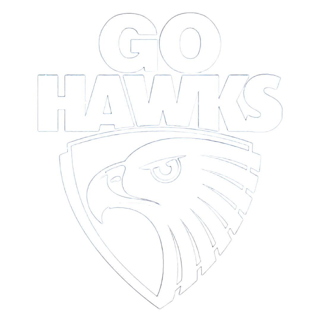 Go Hawks Hawthorn Football Sticker