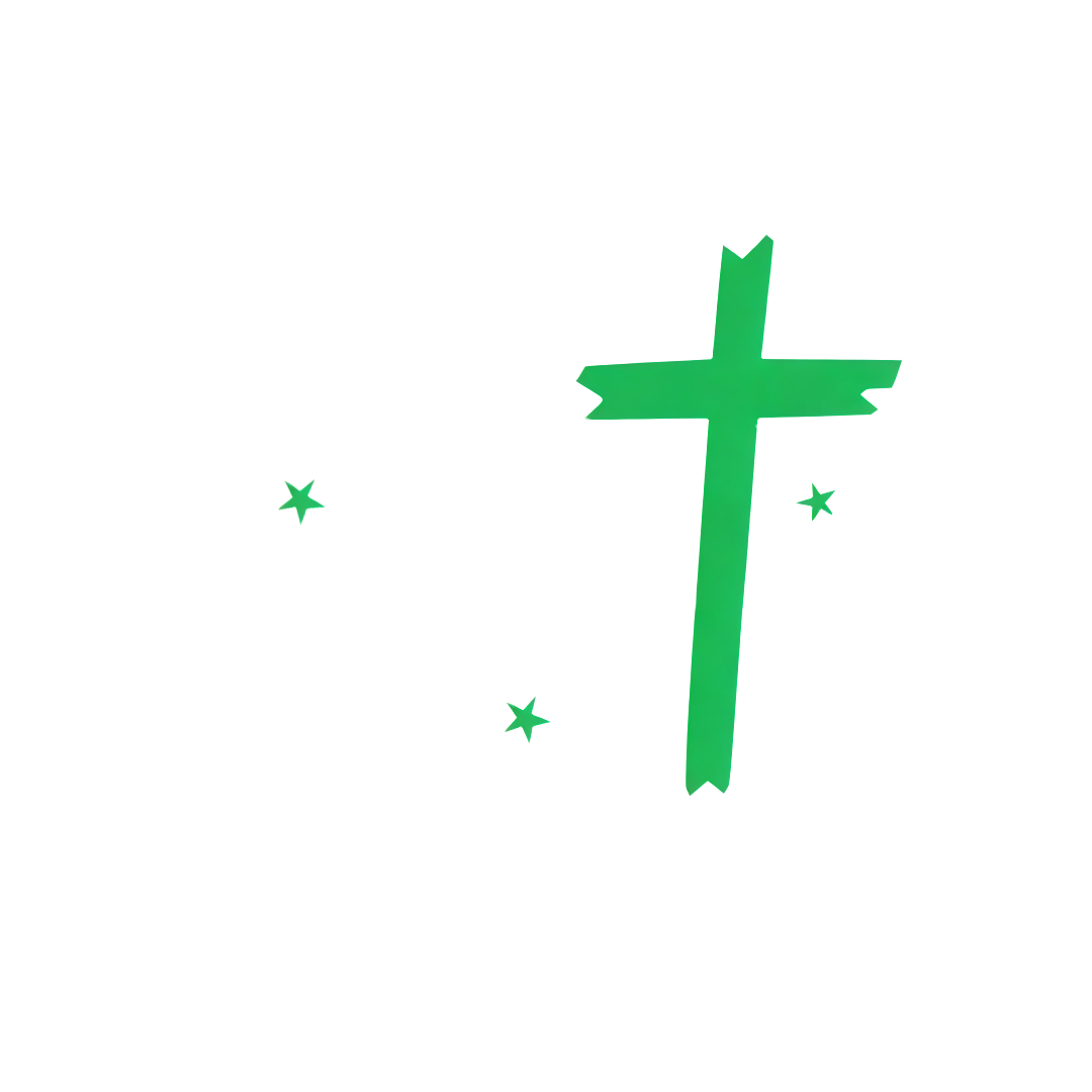 Christmas Cross Sticker