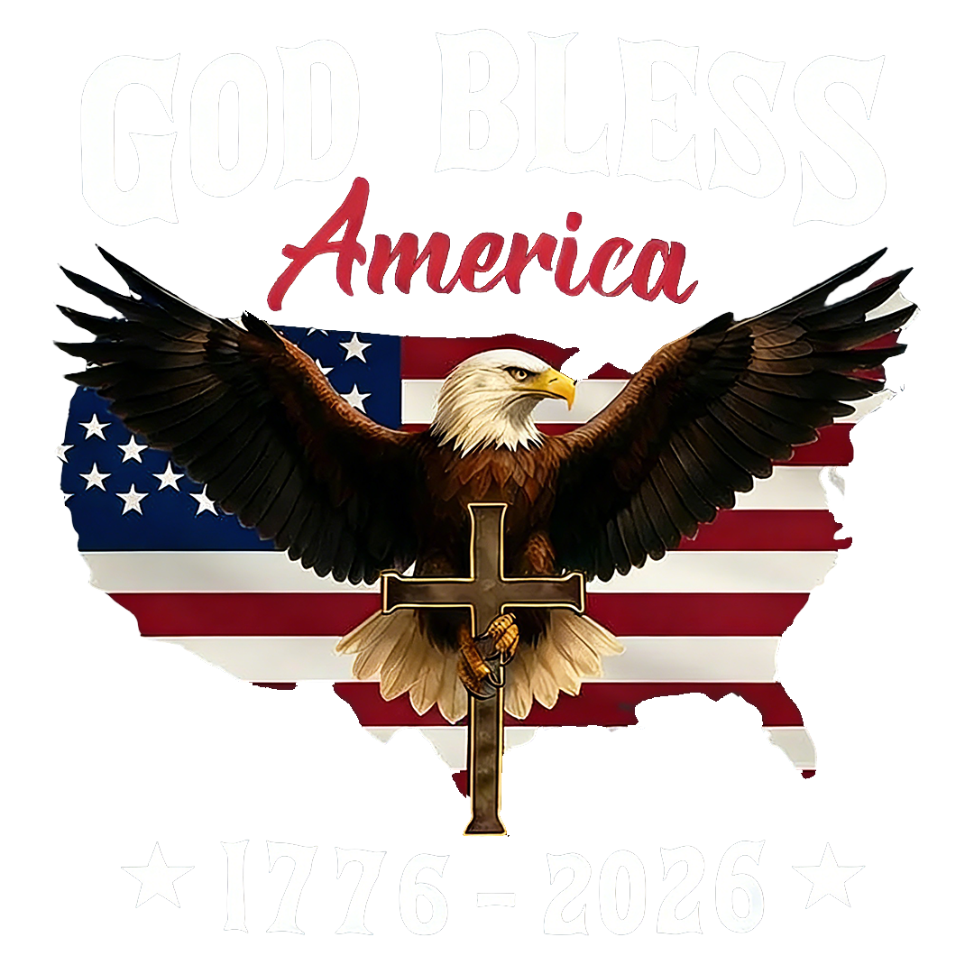 God Bless America 250th Anniversary of The Independence of USA Eagle Sticker