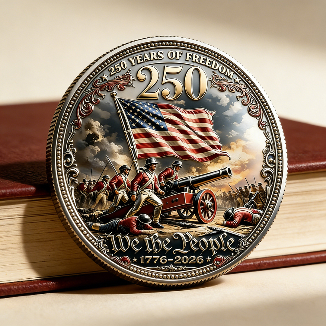 Flash Sale 60% OFF -“250 Years of Freedom” – America Semiquincentennial Commemorative Coin (1776–2026) 🇺🇸🪙