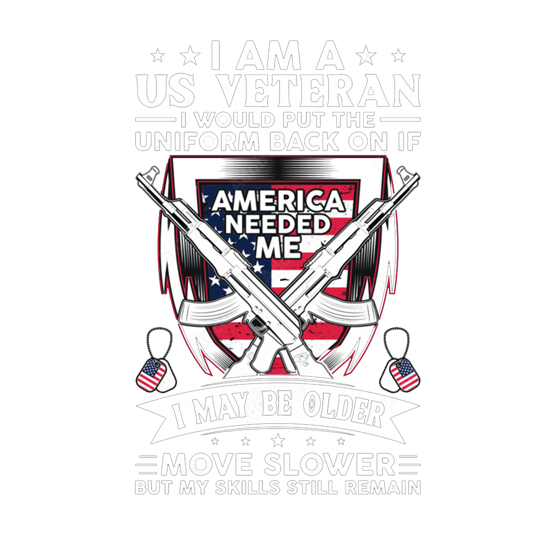 Whenever Needed Me Veteran Sticker