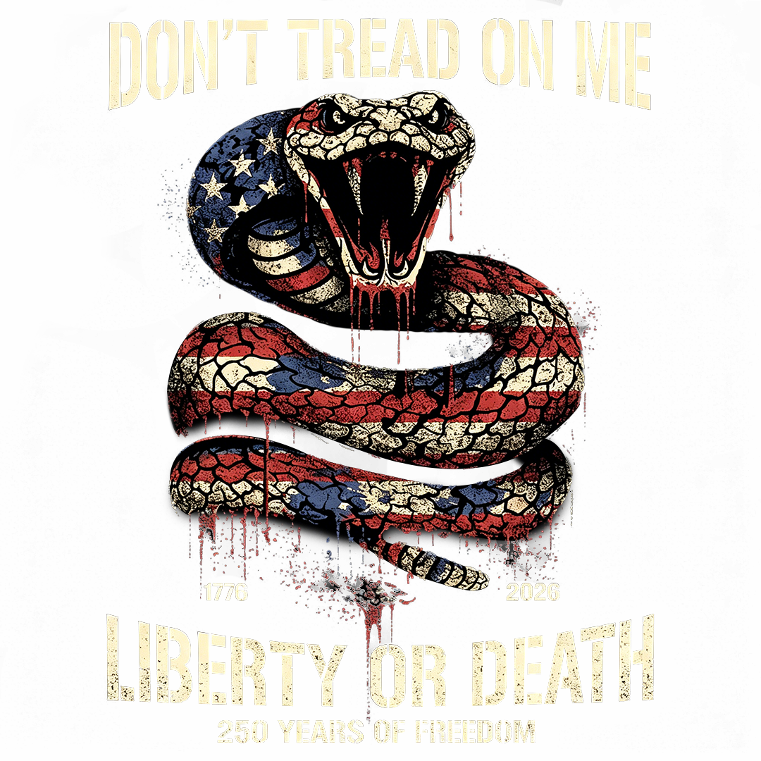 Don't Tread On Me Liberty Or Death 250 Years of Freedom Sticker