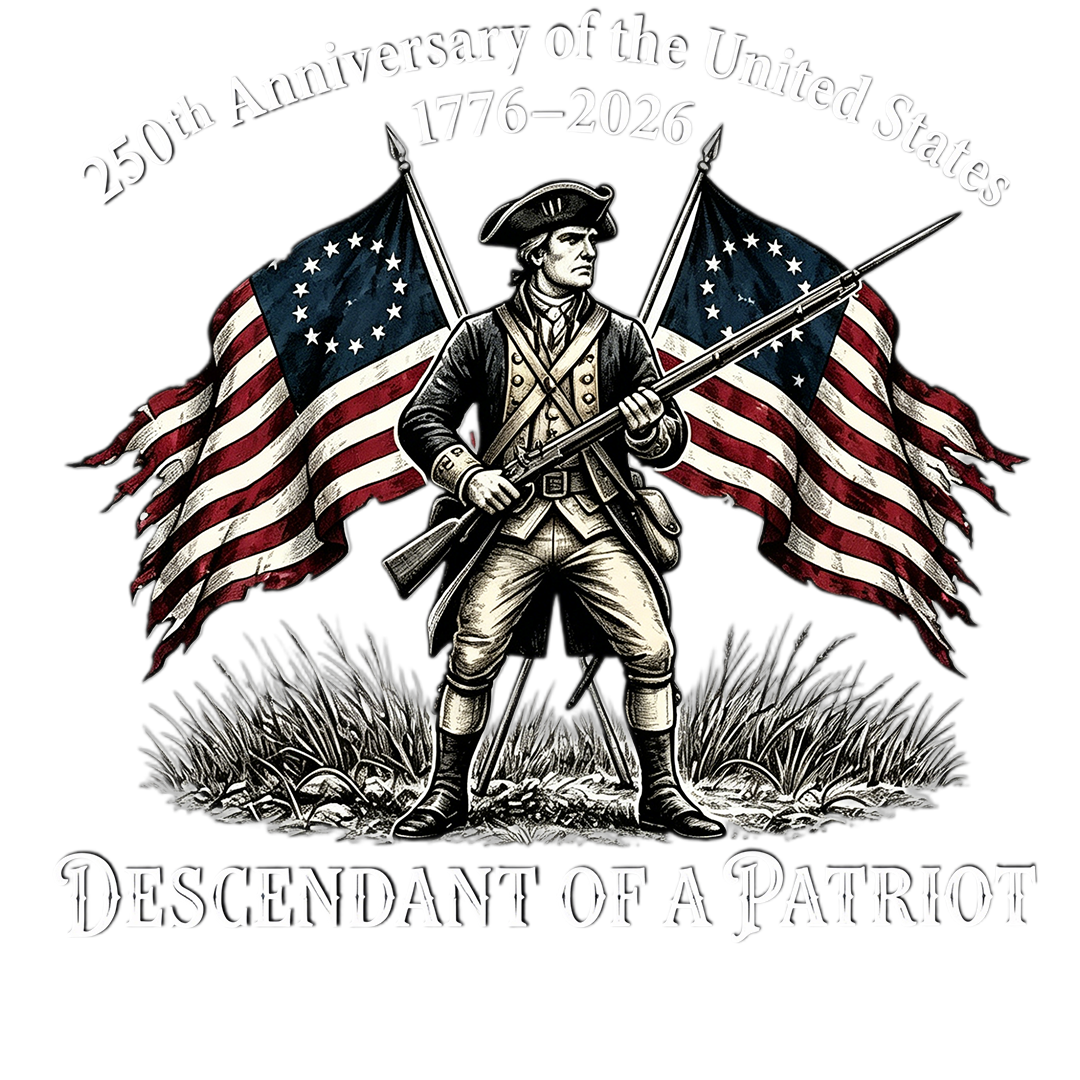 Descendant of a Patriot Car Decal 🦅 – USA 250th Anniversary 1776–2026 Vintage Military Style Window Sticker 🔥