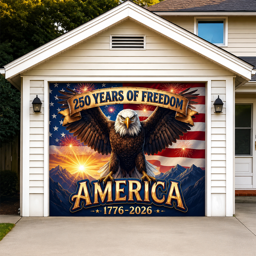 America’s 250th Anniversary | Patriotic Garage Door Cover
