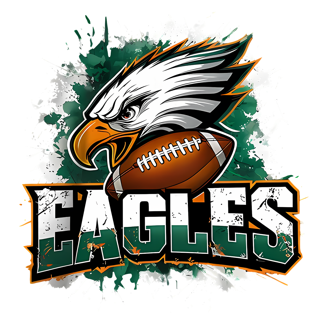 Green Eagle Football Sticker