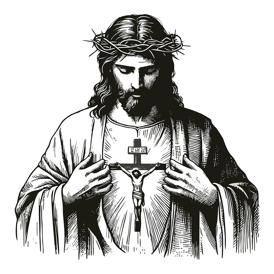 Jesus Christ Cross Sticker