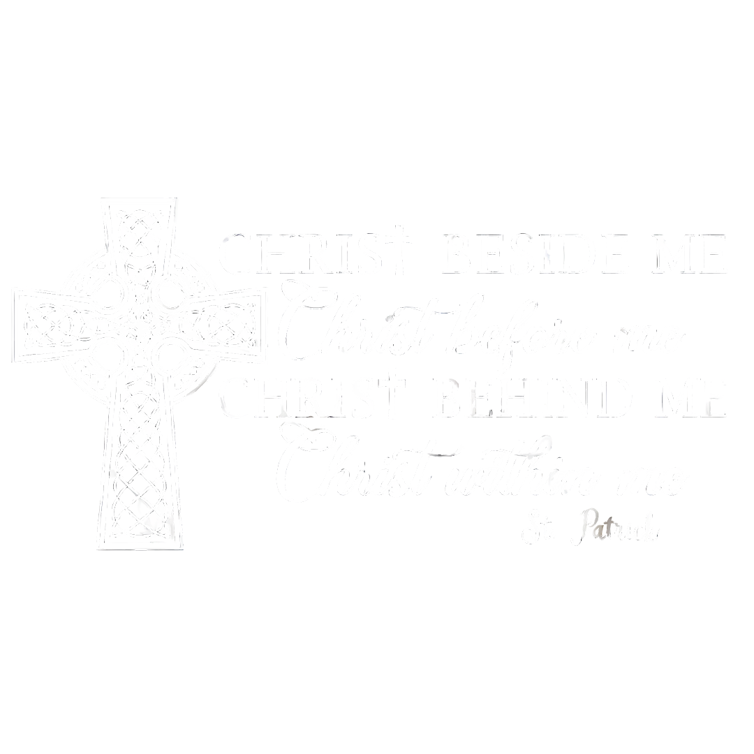 St. Patrick's Day Inspired Cross Sticker