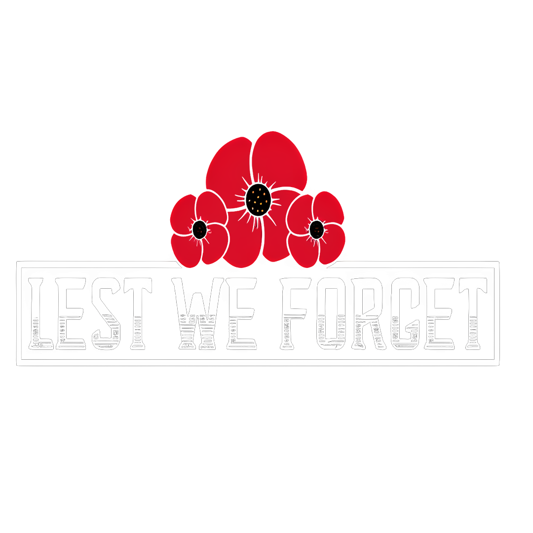 Lest We Forget Triple Poppies Sticker